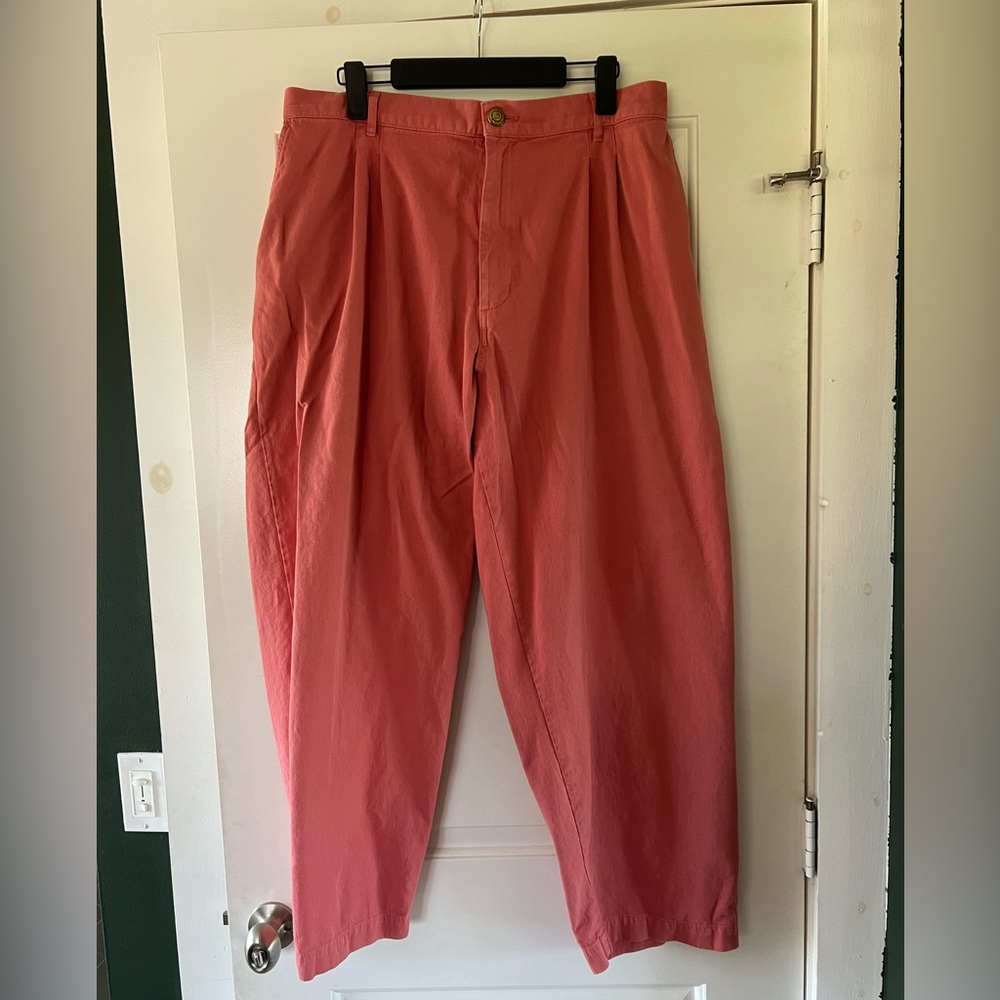Big Bud Press Pleated Trousers in Pink (XL)